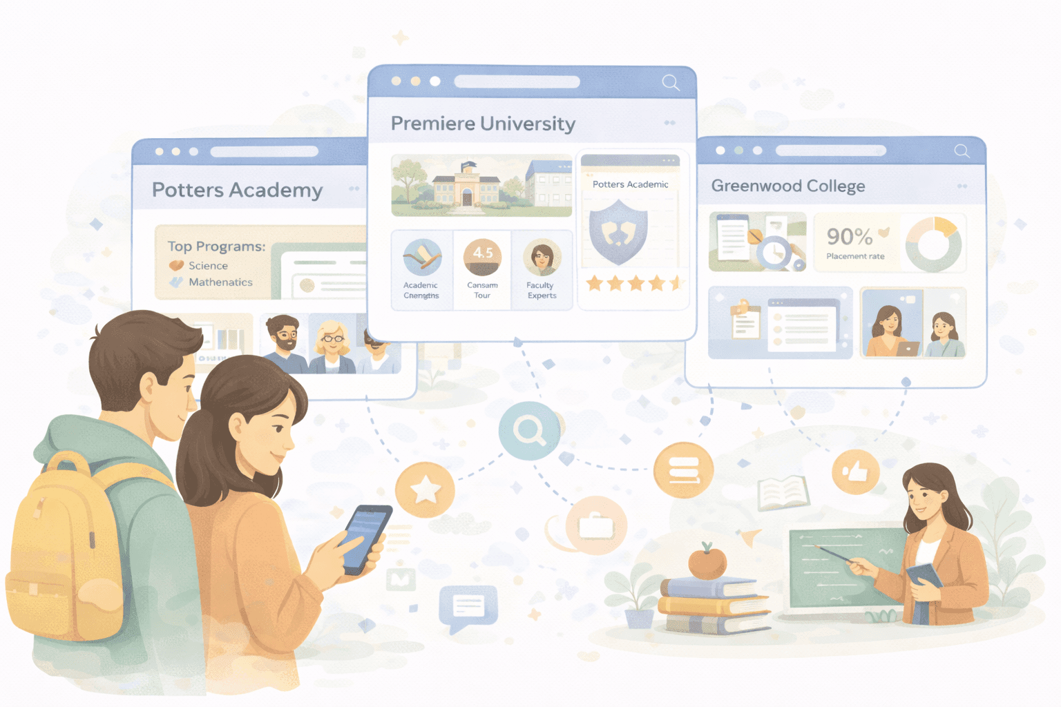 Smart discovery connecting students with the right institutions