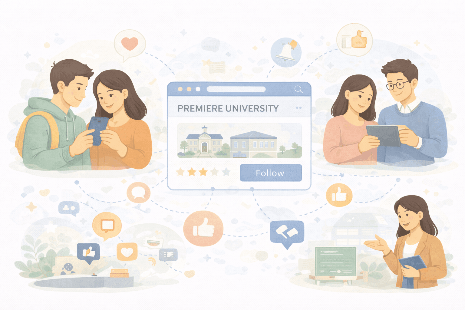 Community of parents, students and institutions engaging together