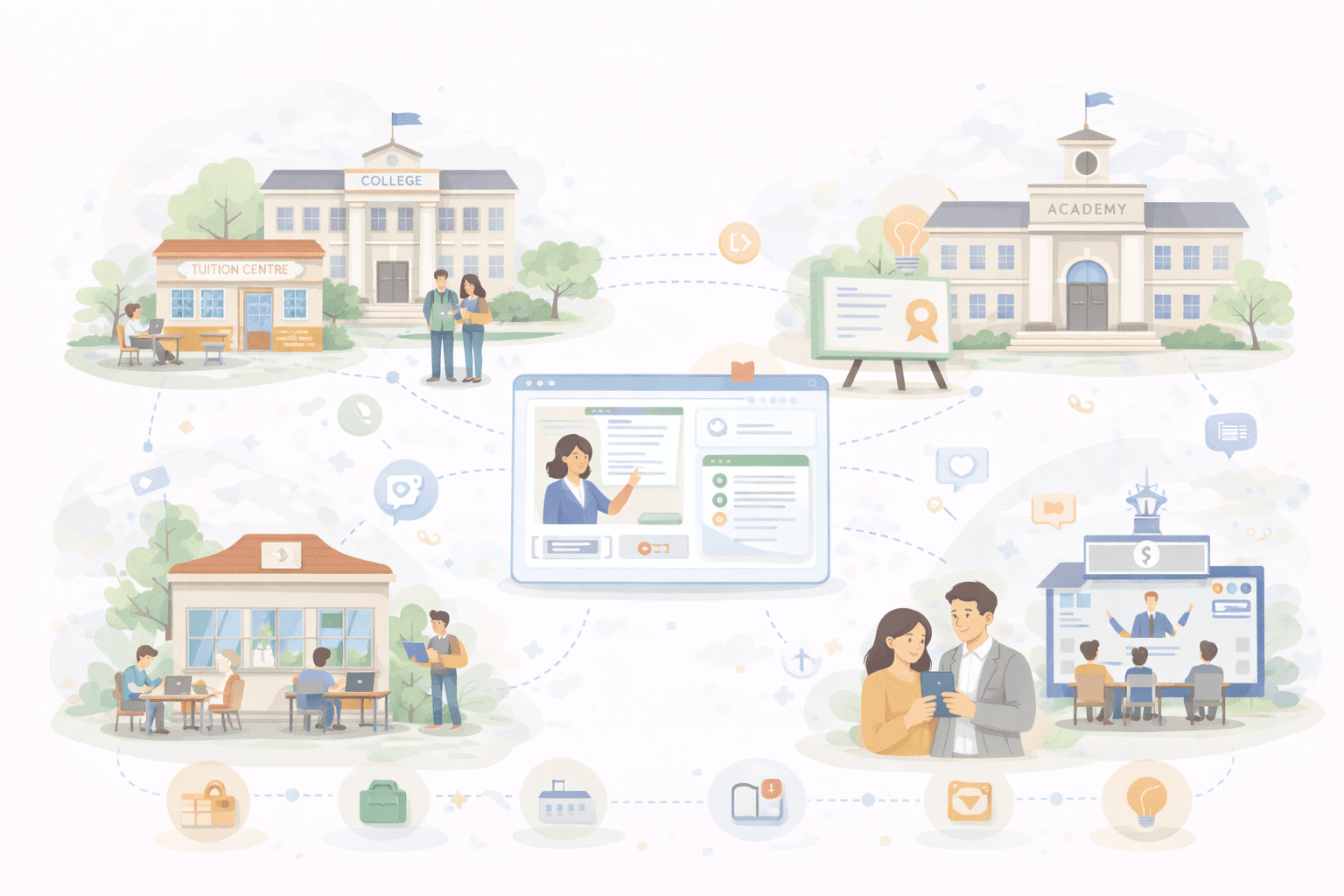 Diverse institutions and students connected on Brigaly